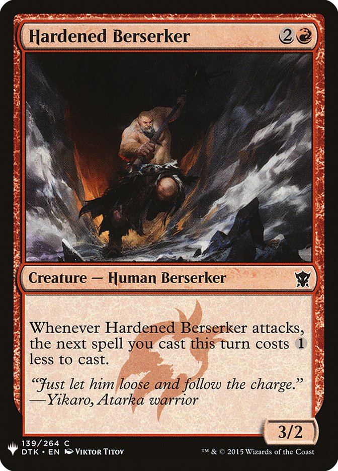 Hardened Berserker [Mystery Booster] | Deep Dive Games St. Marys