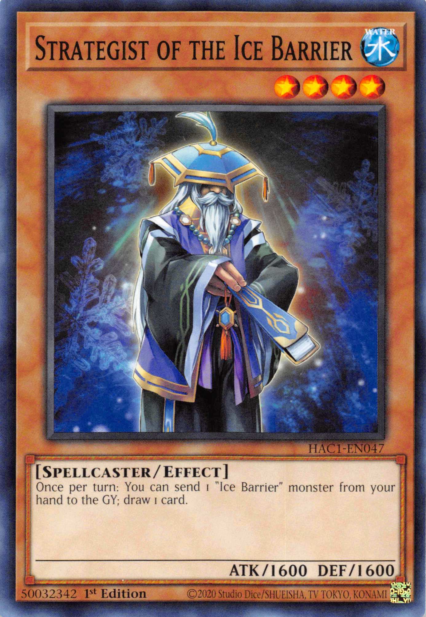 Strategist of the Ice Barrier (Duel Terminal) [HAC1-EN047] Parallel Rare | Deep Dive Games St. Marys