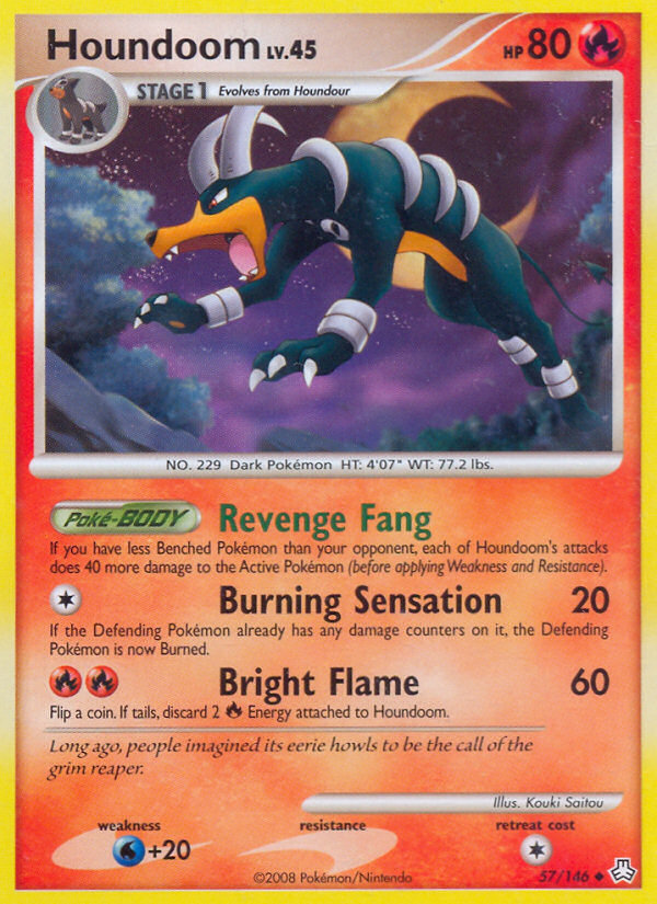 Houndoom (57/146) [Diamond & Pearl: Legends Awakened] | Deep Dive Games St. Marys