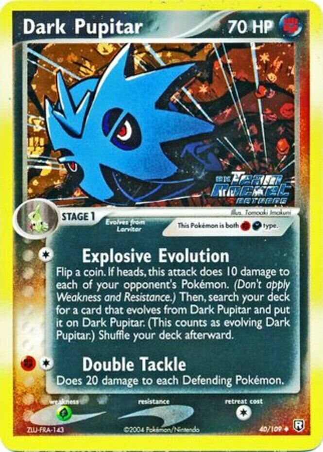 Dark Pupitar (40/109) (Stamped) [EX: Team Rocket Returns] | Deep Dive Games St. Marys