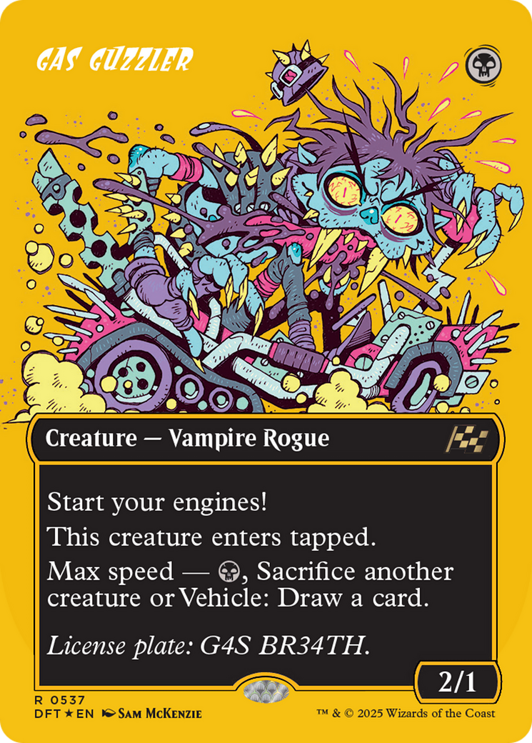 Gas Guzzler (Borderless) (First-Place Foil) [Aetherdrift] | Deep Dive Games St. Marys