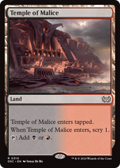 Temple of Malice [Duskmourn: House of Horror Commander] | Deep Dive Games St. Marys
