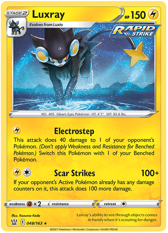 Luxray (048/163) [Sword & Shield: Battle Styles] | Deep Dive Games St. Marys