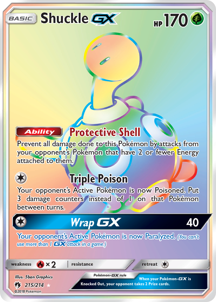 Shuckle GX (215/214) [Sun & Moon: Lost Thunder] | Deep Dive Games St. Marys