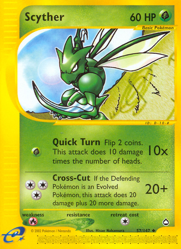 Scyther (57/147) [Aquapolis] | Deep Dive Games St. Marys