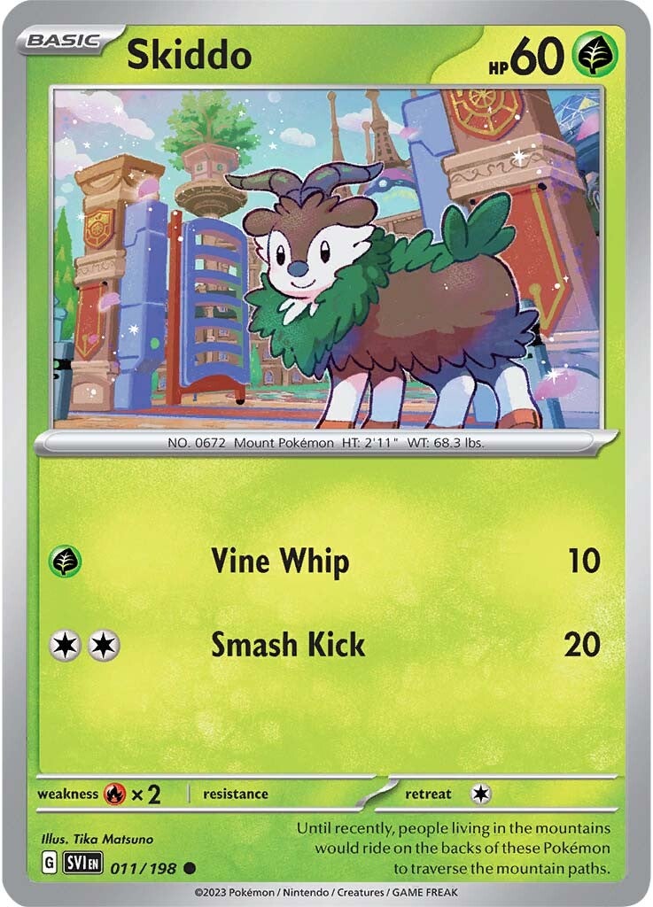 Skiddo (011/198) [Scarlet & Violet: Base Set] | Deep Dive Games St. Marys