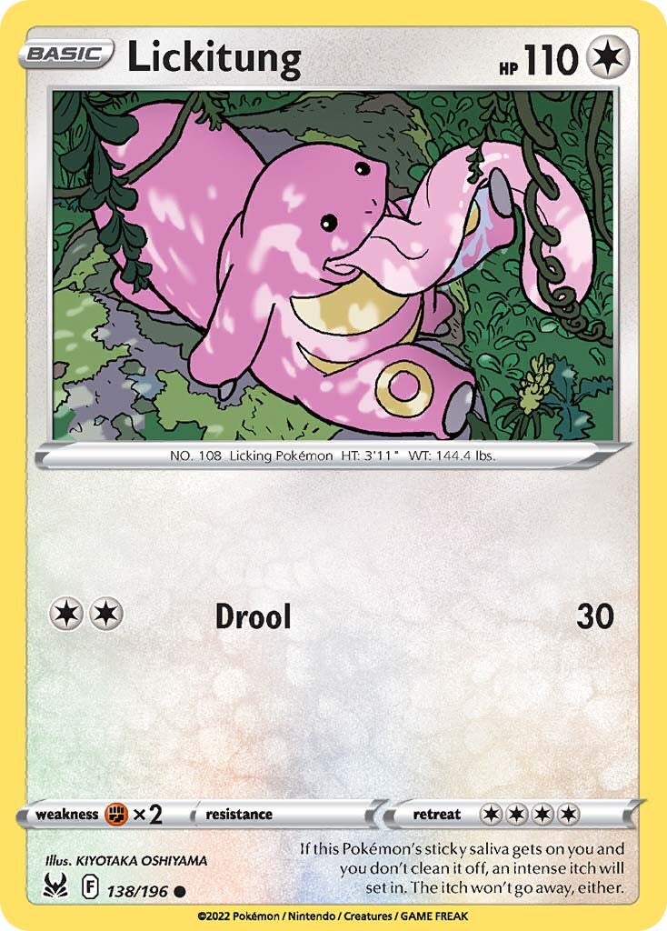 Lickitung (138/196) [Sword & Shield: Lost Origin] | Deep Dive Games St. Marys