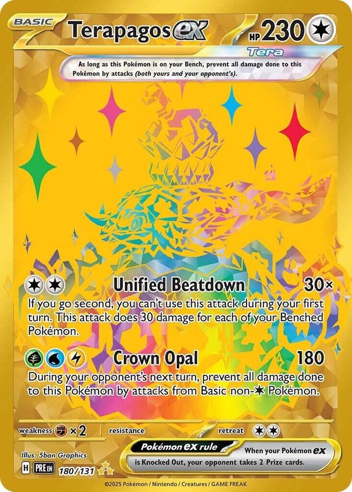 Terapagos ex (180/131) [Scarlet & Violet: Prismatic Evolutions] | Deep Dive Games St. Marys