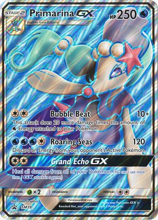 Primarina GX (SM39) (Jumbo Card) [Sun & Moon: Black Star Promos] | Deep Dive Games St. Marys