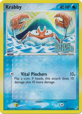 Krabby (54/100) (Stamped) [EX: Crystal Guardians] | Deep Dive Games St. Marys