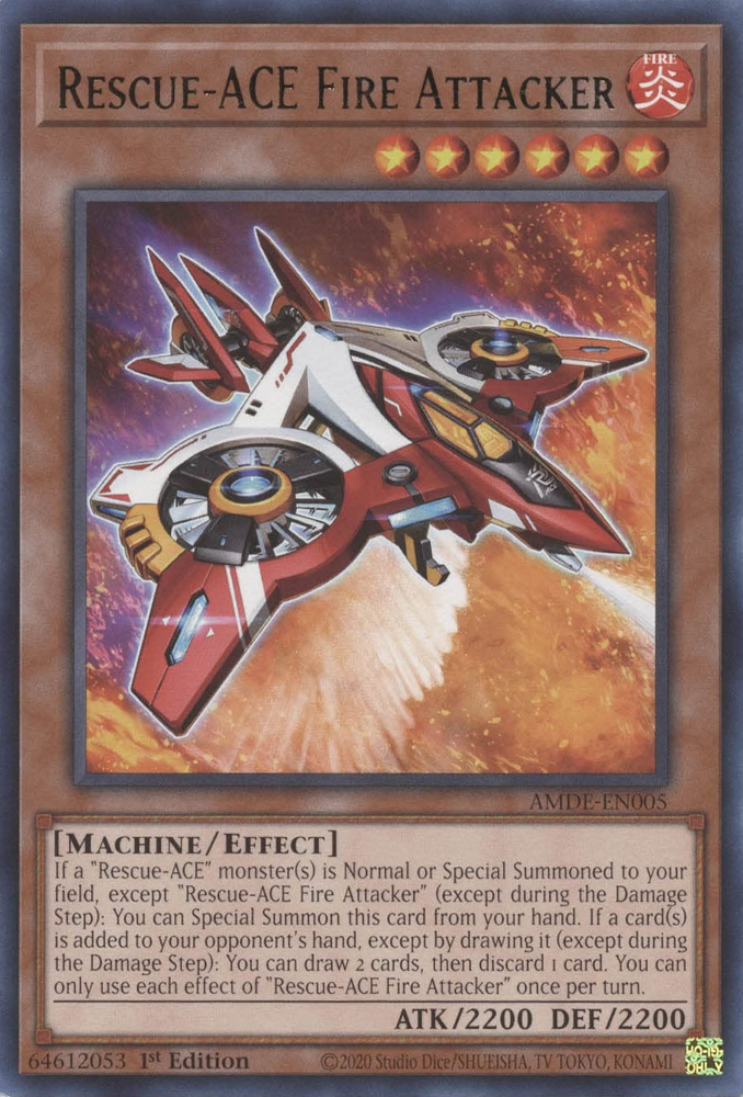 Rescue-ACE Fire Attacker [AMDE-EN005] Rare | Deep Dive Games St. Marys