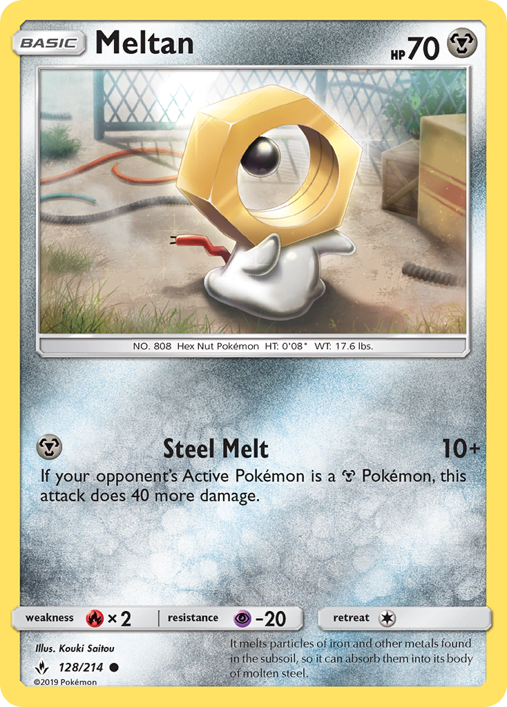 Meltan (128/214) [Sun & Moon: Unbroken Bonds] | Deep Dive Games St. Marys