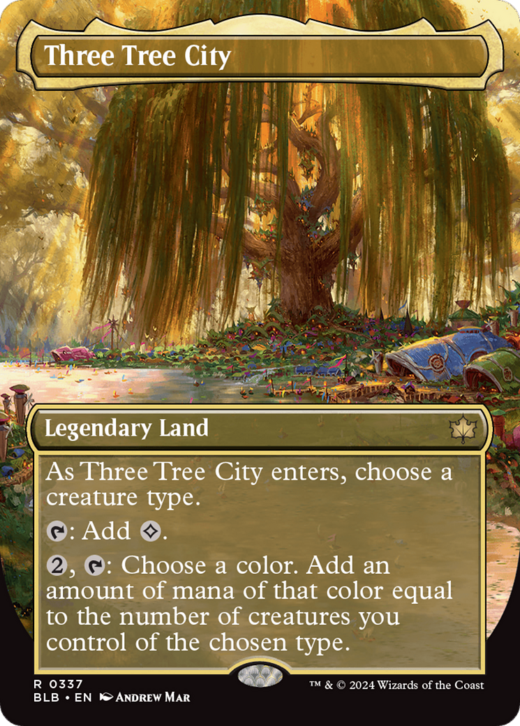 Three Tree City (Borderless) (0337) [Bloomburrow] | Deep Dive Games St. Marys