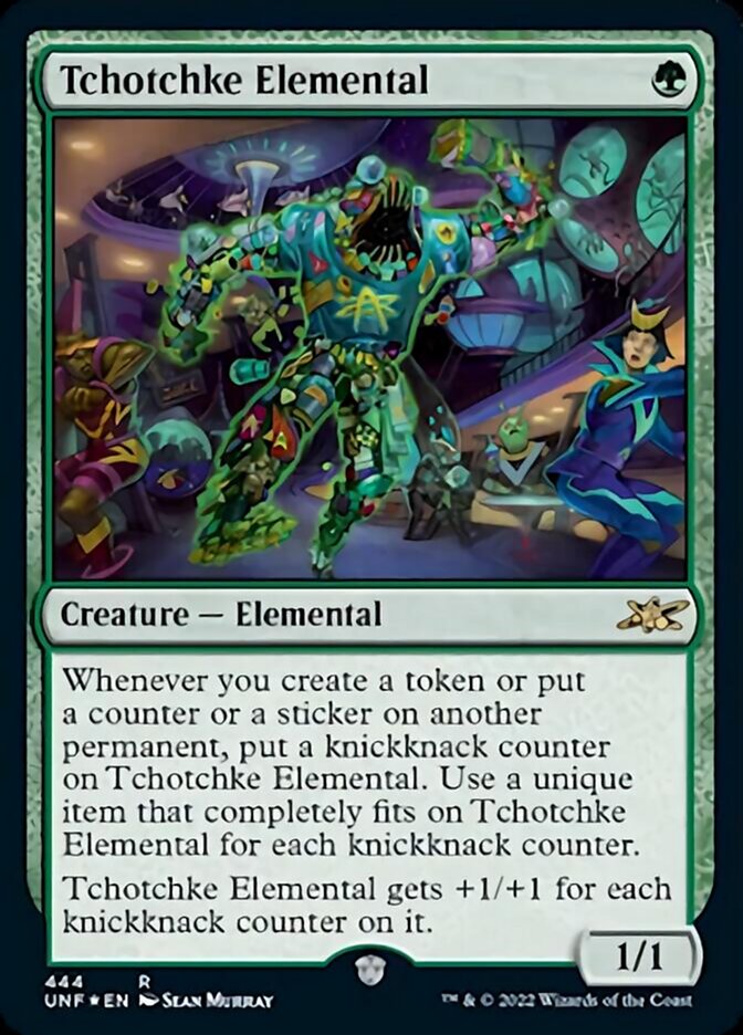 Tchotchke Elemental (Galaxy Foil) [Unfinity] | Deep Dive Games St. Marys