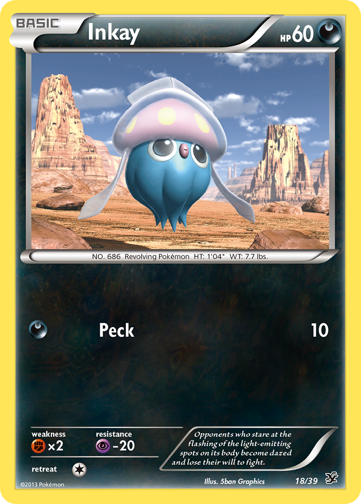 Inkay (18/39) [XY: Kalos Starter Set] | Deep Dive Games St. Marys