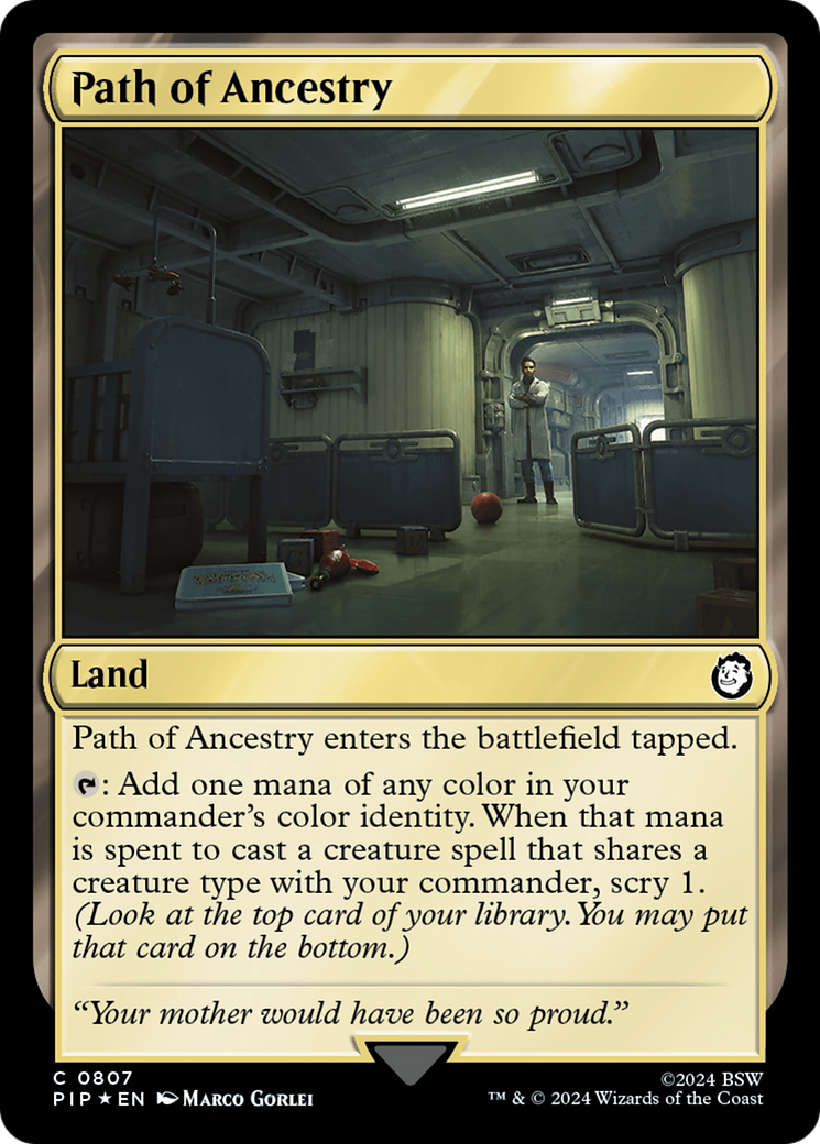 Path of Ancestry (Surge Foil) [Fallout] | Deep Dive Games St. Marys