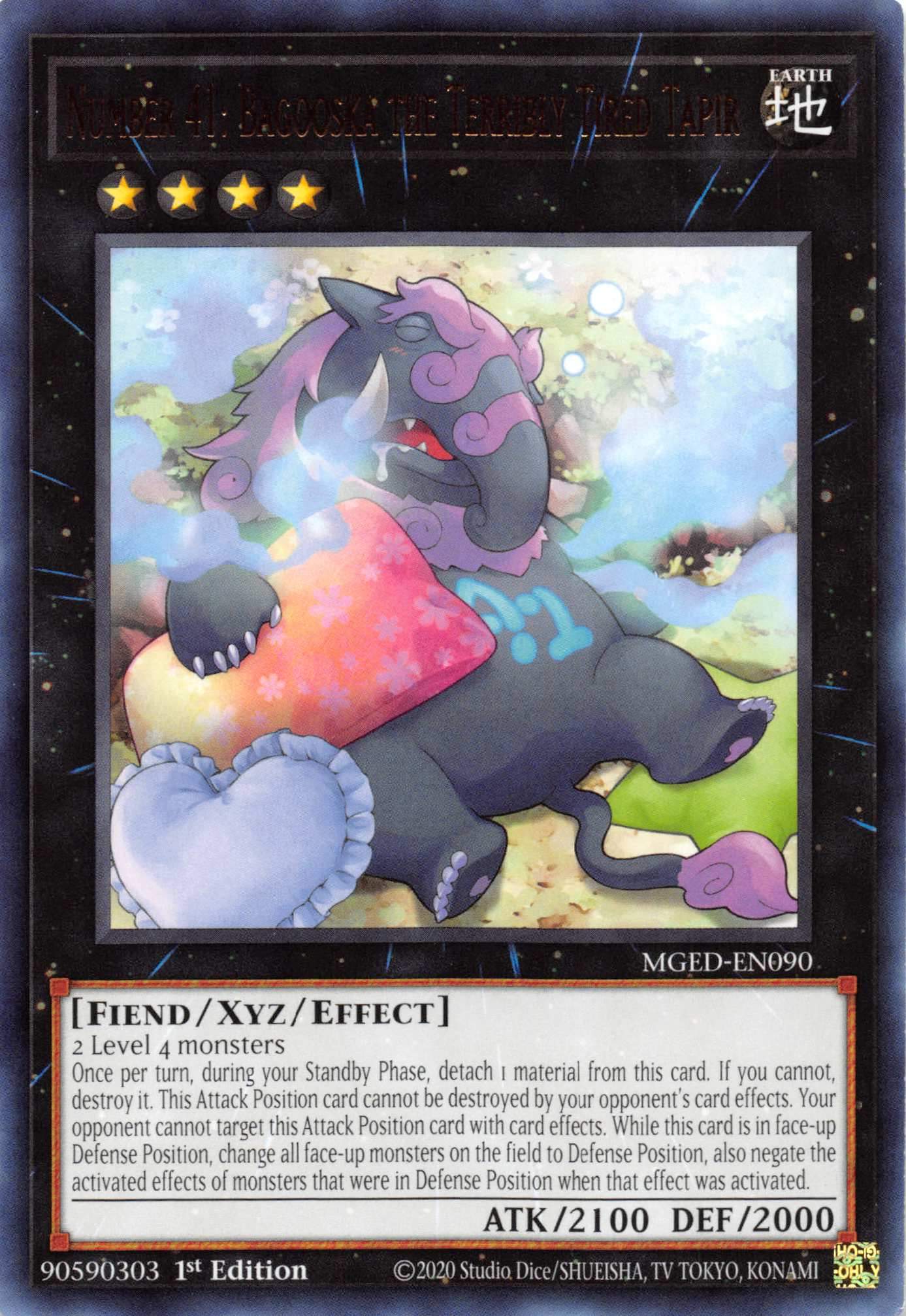 Number 41: Bagooska the Terribly Tired Tapir [MGED-EN090] Rare | Deep Dive Games St. Marys