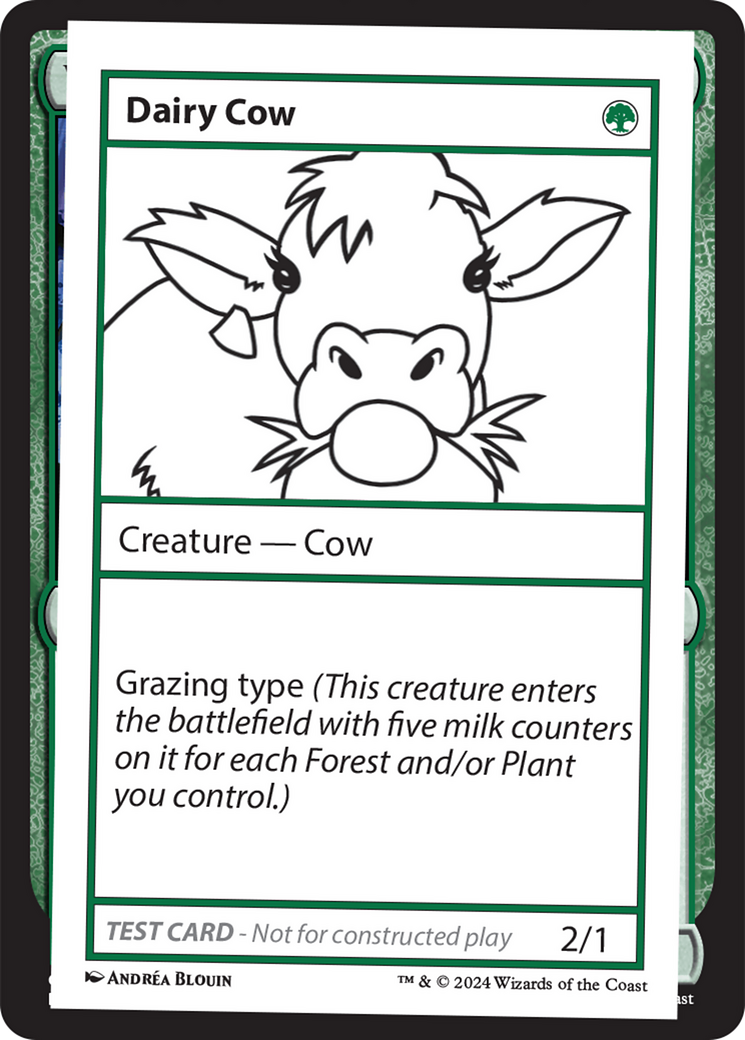 Dairy Cow [Mystery Booster 2 Playtest Cards] | Deep Dive Games St. Marys