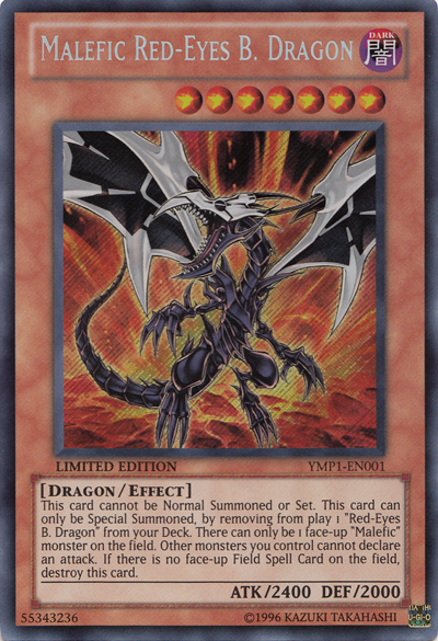 Malefic Red-Eyes B. Dragon [YMP1-EN001] Secret Rare | Deep Dive Games St. Marys