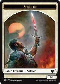 Soldier (004) // Wrenn and Six Emblem (021) Double-Sided Token [Modern Horizons Tokens] | Deep Dive Games St. Marys