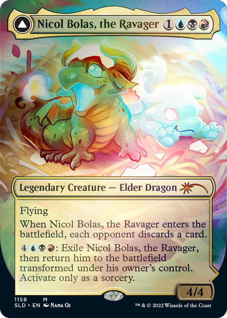 Nicol Bolas, the Ravager // Nicol Bolas, the Arisen (Borderless) [Secret Lair: From Cute to Brute] | Deep Dive Games St. Marys