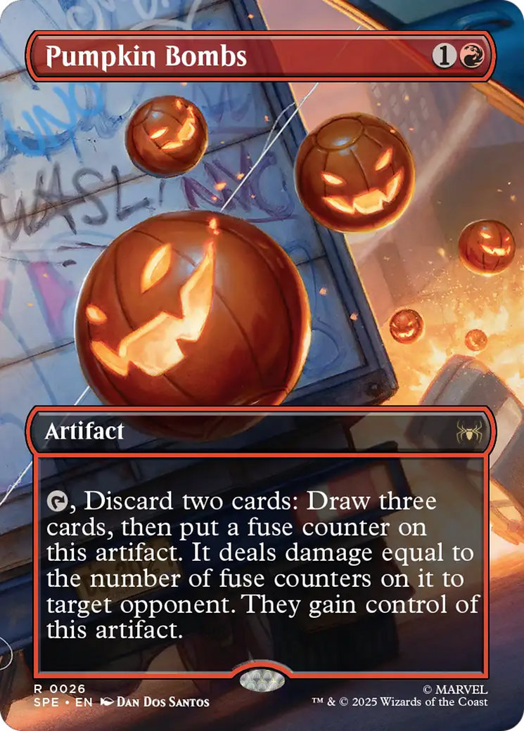 Pumpkin Bombs (Borderless) [Marvel's Spider-Man: Eternal-Legal] | Deep Dive Games St. Marys