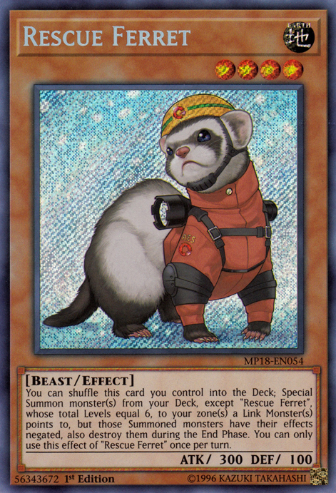 Rescue Ferret [MP18-EN054] Secret Rare | Deep Dive Games St. Marys