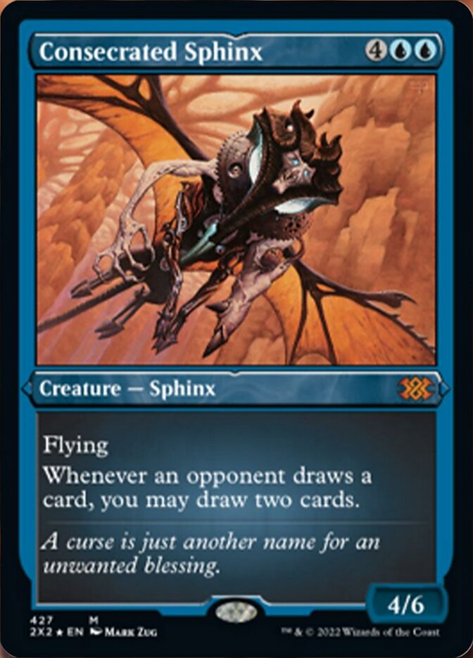 Consecrated Sphinx (Foil Etched) [Double Masters 2022] | Deep Dive Games St. Marys