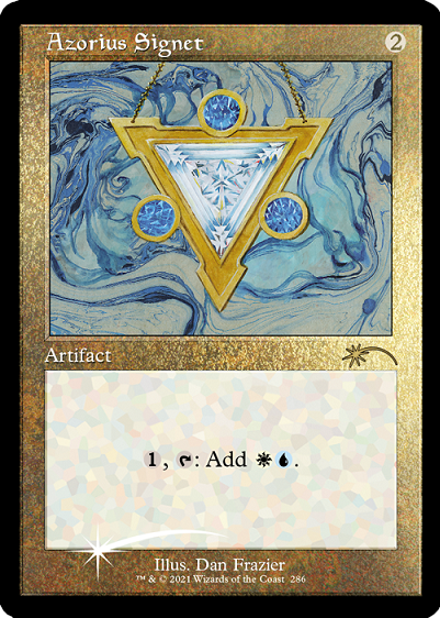 Azorius Signet (Retro) (Foil Etched) [Secret Lair Drop Series] | Deep Dive Games St. Marys