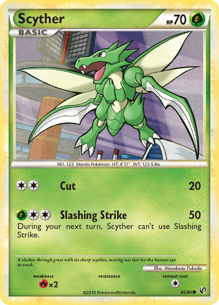 Scyther (65/90) [HeartGold & SoulSilver: Undaunted] | Deep Dive Games St. Marys