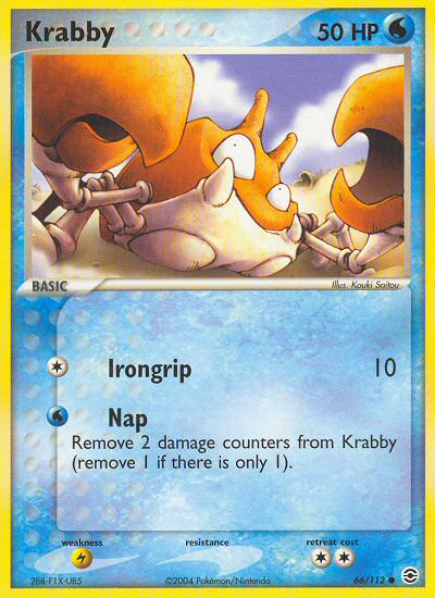Krabby (66/112) [EX: FireRed & LeafGreen] | Deep Dive Games St. Marys