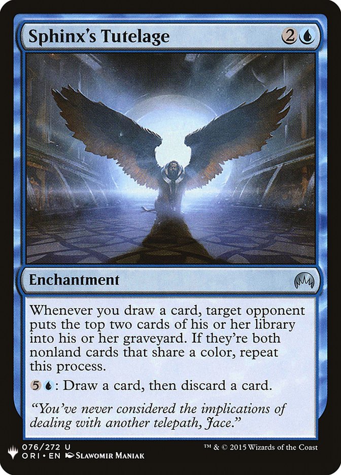 Sphinx's Tutelage [Mystery Booster] | Deep Dive Games St. Marys