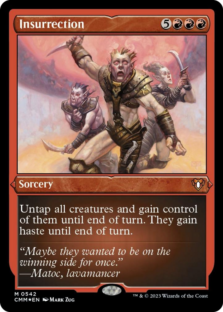 Insurrection (Foil Etched) [Commander Masters] | Deep Dive Games St. Marys
