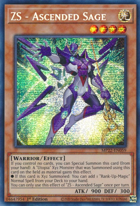 ZS - Ascended Sage [MP22-EN059] Prismatic Secret Rare | Deep Dive Games St. Marys