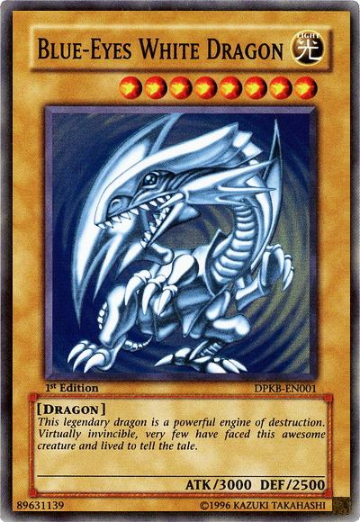 Blue-Eyes White Dragon [DPKB-EN001] Super Rare | Deep Dive Games St. Marys