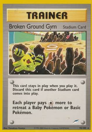 Broken Ground Gym (92/105) [Neo Destiny Unlimited] | Deep Dive Games St. Marys