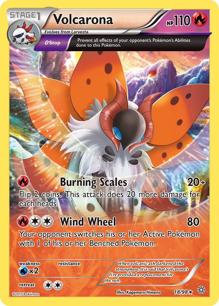 Volcarona (18/98) [XY: Ancient Origins] | Deep Dive Games St. Marys