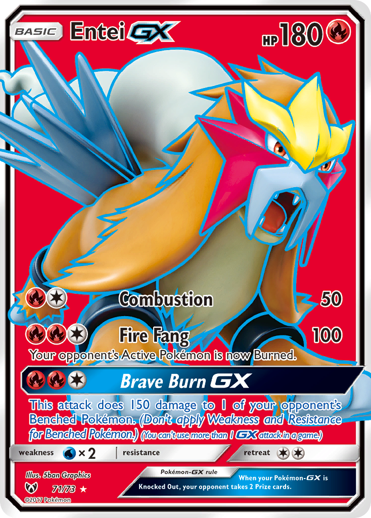 Entei GX (71/73) [Sun & Moon: Shining Legends] | Deep Dive Games St. Marys