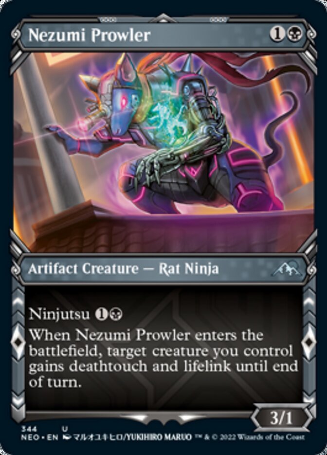Nezumi Prowler (Showcase Ninja) [Kamigawa: Neon Dynasty] | Deep Dive Games St. Marys