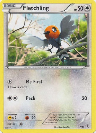 Fletchling (1/30) [XY: Trainer Kit 1 - Bisharp] | Deep Dive Games St. Marys