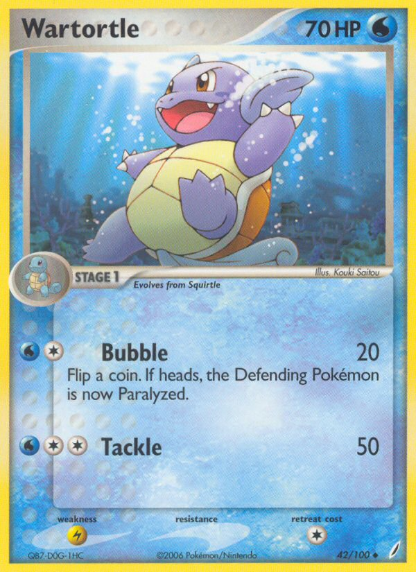 Wartortle (42/100) [EX: Crystal Guardians] | Deep Dive Games St. Marys