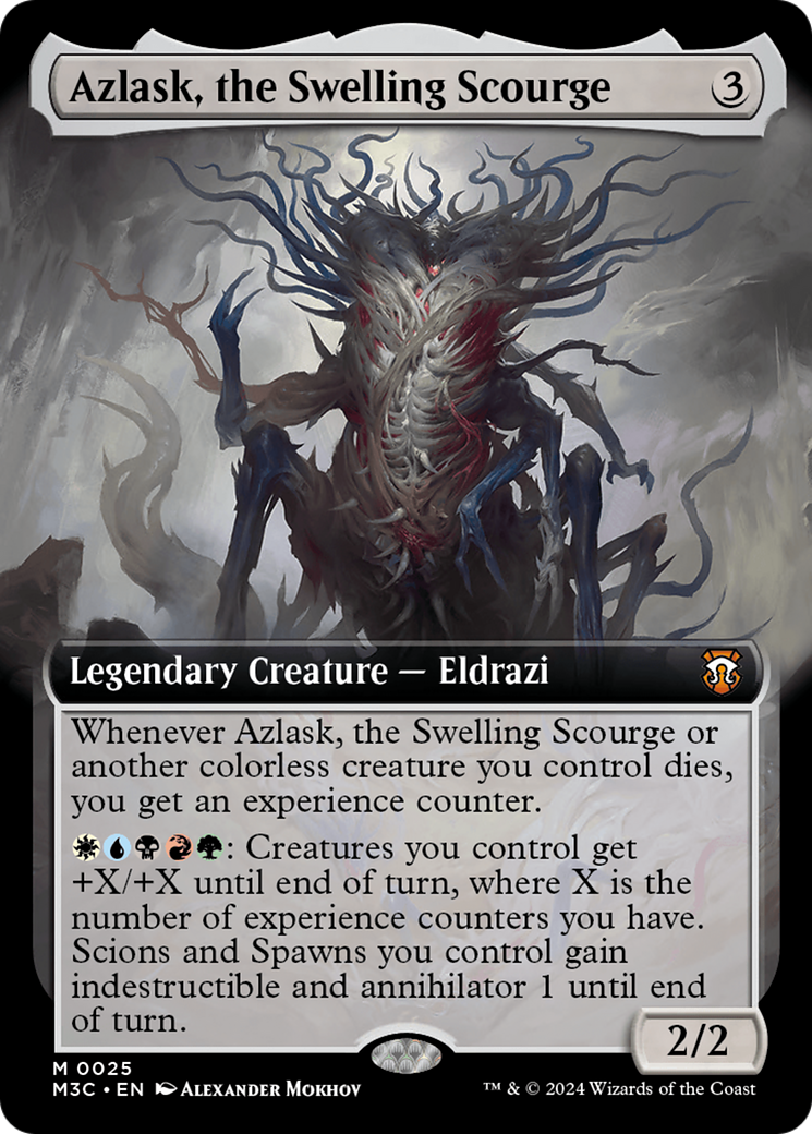 Azlask, the Swelling Scourge (Extended Art) [Modern Horizons 3 Commander] | Deep Dive Games St. Marys