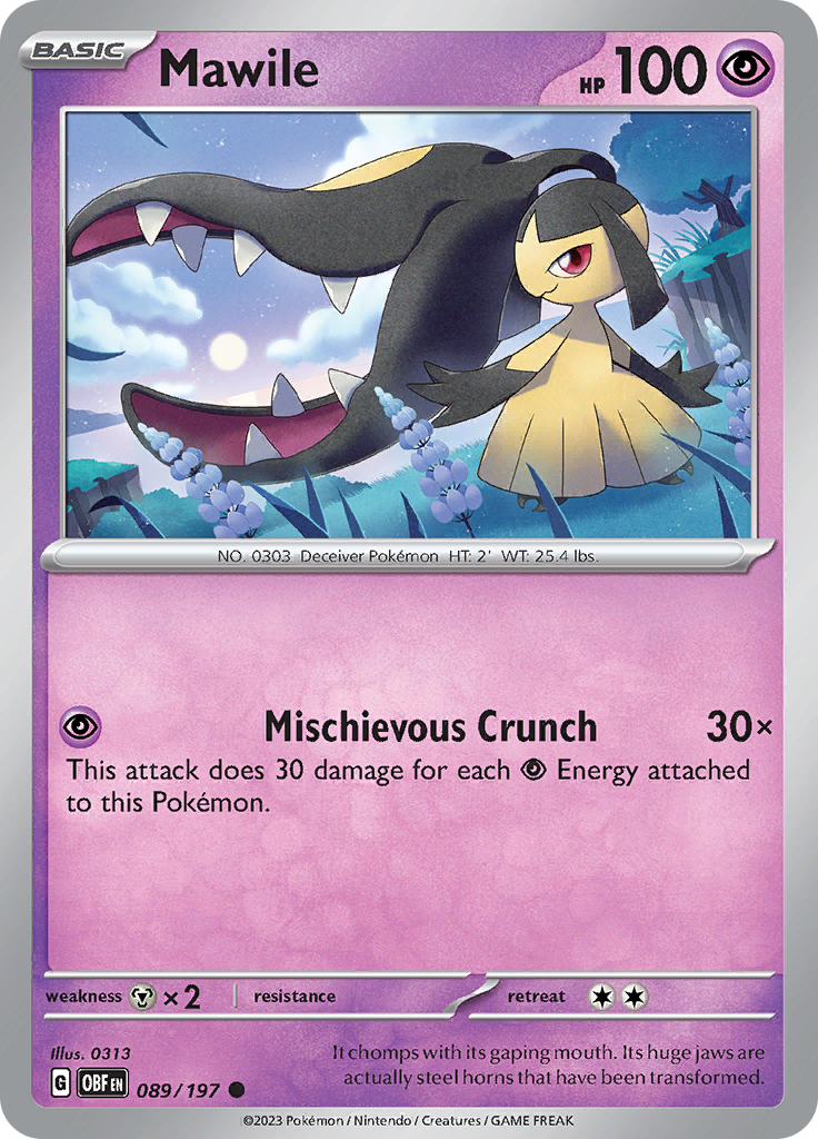 Mawile (089/197) [Scarlet & Violet: Obsidian Flames] | Deep Dive Games St. Marys