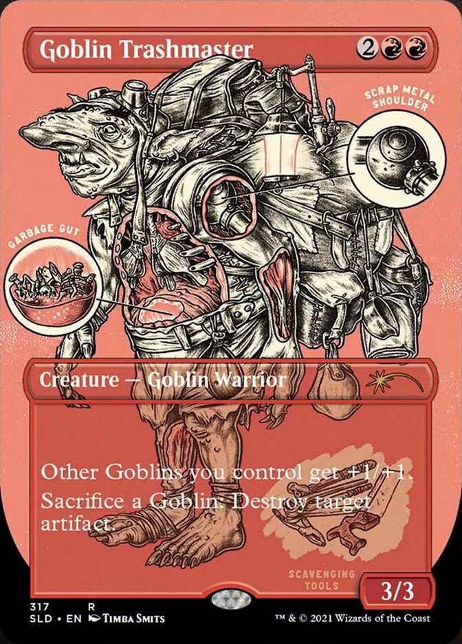 Goblin Trashmaster (Borderless Foil Etched) [Secret Lair Drop Series] | Deep Dive Games St. Marys