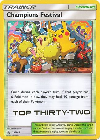 Champions Festival (SM148) (2018 Top Thirty Two) [Sun & Moon: Black Star Promos] | Deep Dive Games St. Marys