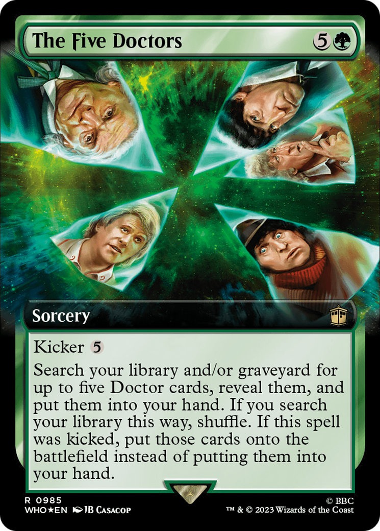 The Five Doctors (Extended Art) (Surge Foil) [Doctor Who] | Deep Dive Games St. Marys