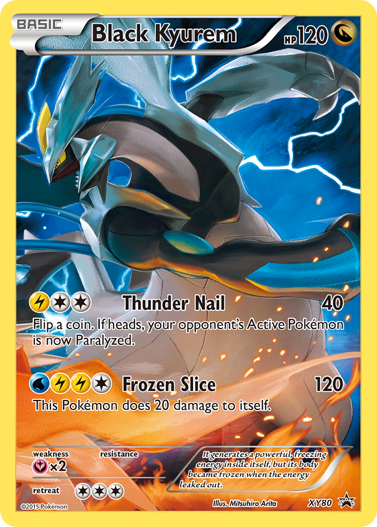 Black Kyurem (XY80) (Full Art Promo) [XY: Black Star Promos] | Deep Dive Games St. Marys