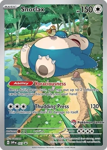 Snorlax (051) (Pokemon Center) [Scarlet & Violet: Black Star Promos] | Deep Dive Games St. Marys