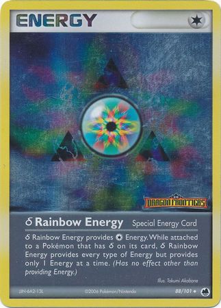 Rainbow Energy (88/101)(Delta Species) (Stamped) [EX: Dragon Frontiers] | Deep Dive Games St. Marys