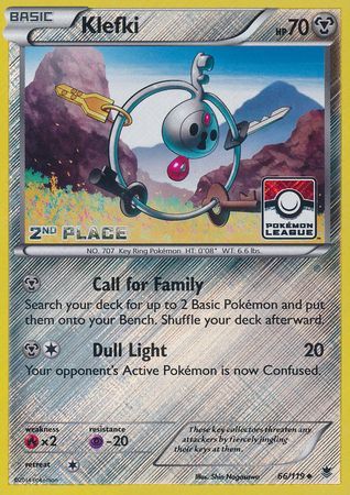 Klefki (66/119) (League Promo 2nd Place) [XY: Phantom Forces] | Deep Dive Games St. Marys